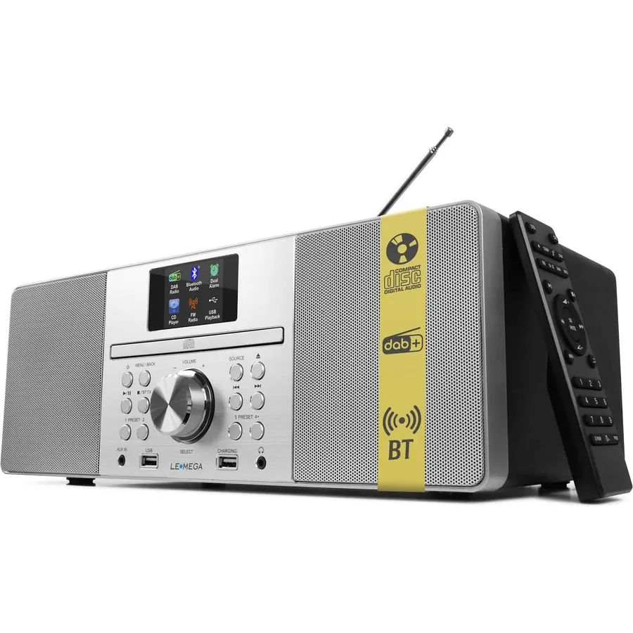 LEMEGA MSY1P CD Player, FM, Bluetooth, Powerful Stereo HiFi, Black