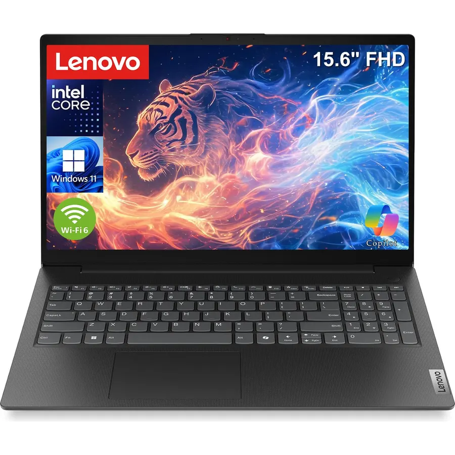 Lenovo V15 15.6" FHD Laptop, Intel 4-Core CPU, 8GB DDR5, 512GB SSD, Win 11