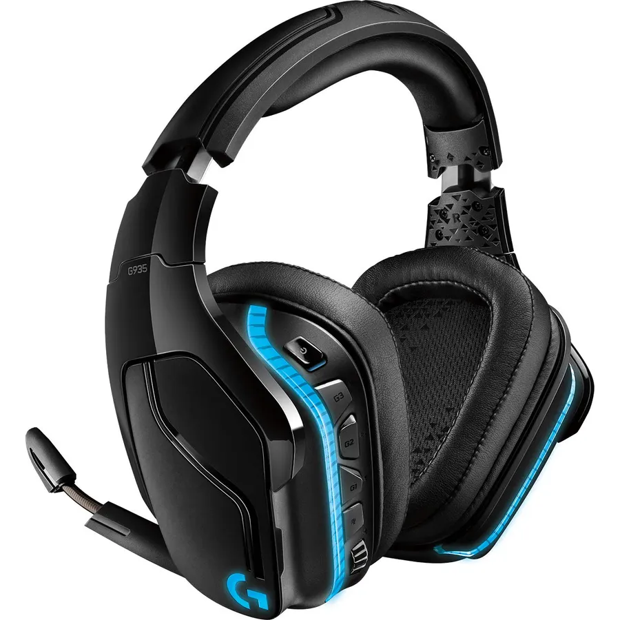 Logitech G935 LIGHTSYNC RGB Wireless Gaming Headset - Black/Blue