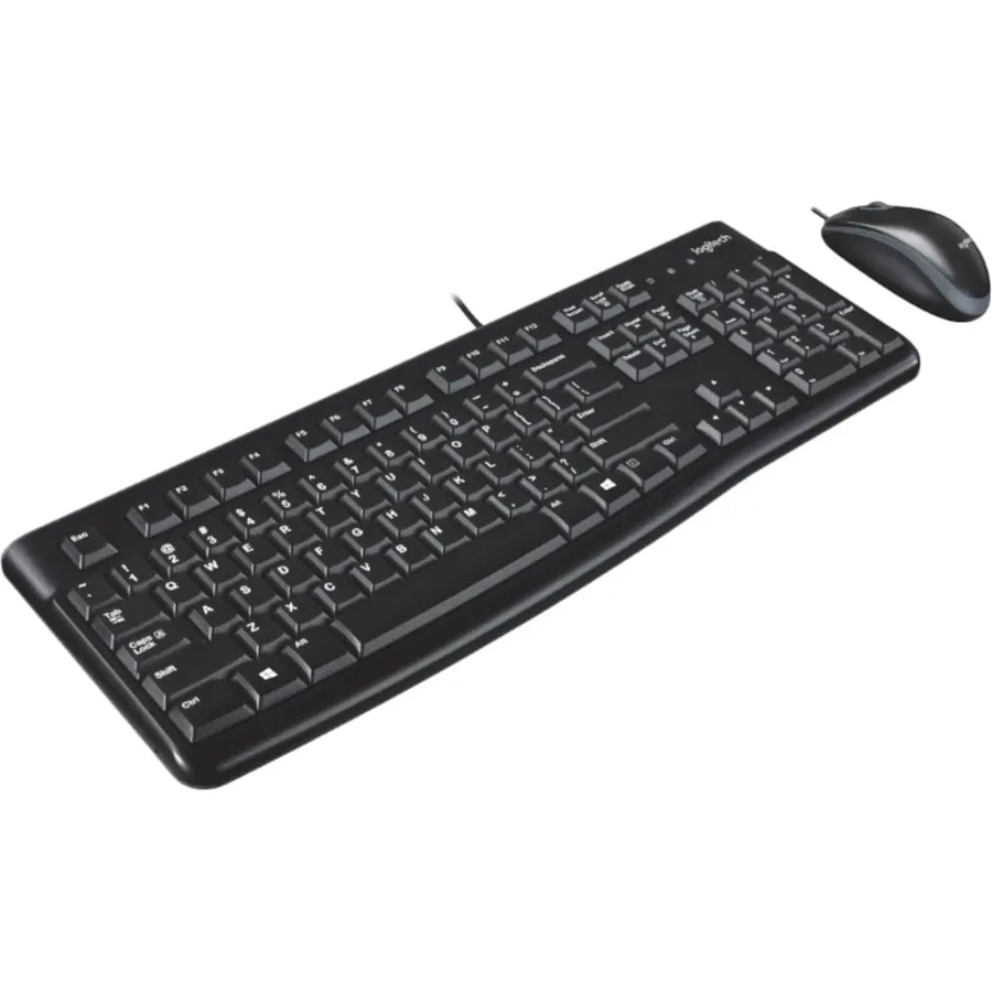 Logitech MK120 Wired Desktop Set Keyboard/Mouse USB Black LOG920002565
