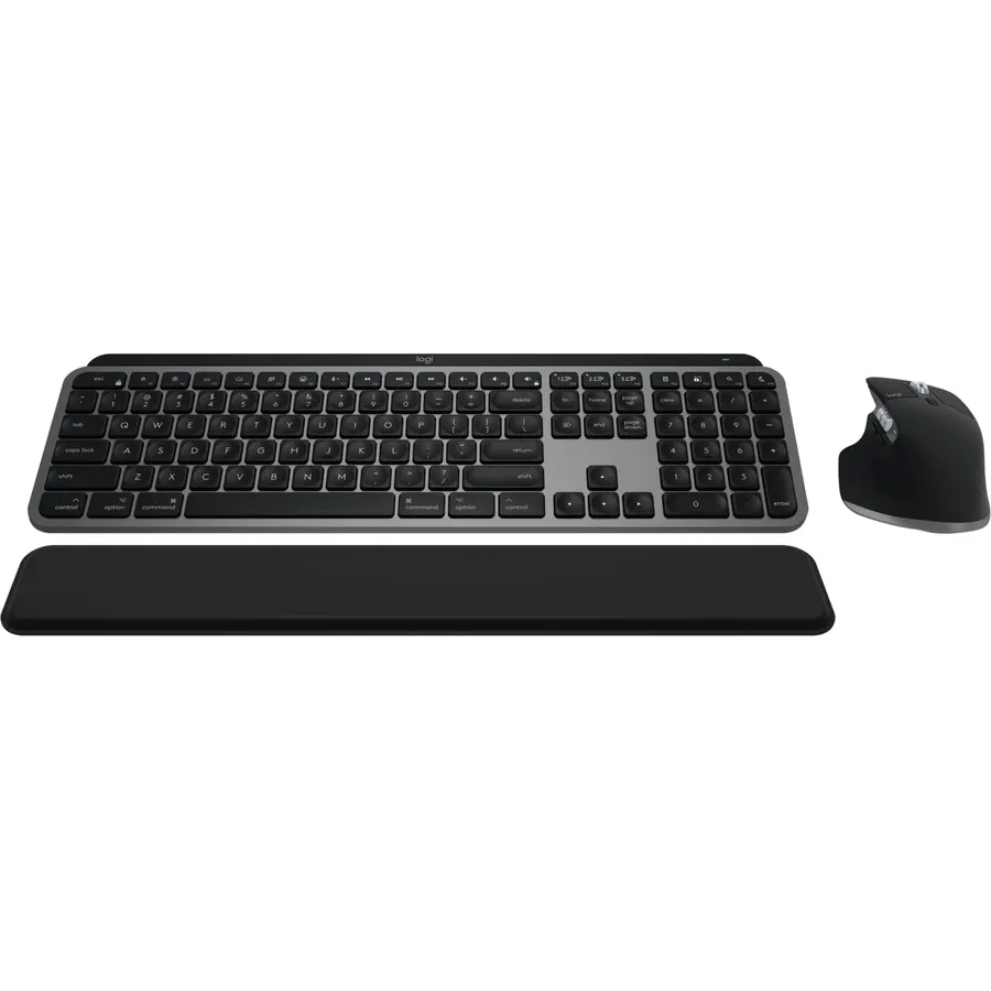 Logitech MX Keys S Combo Mac Wireless Keyboard and Mouse - Space Grey
