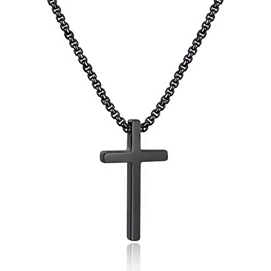 M MOOHAM Cross Necklace for Men Teen Boys 16-30 Inch