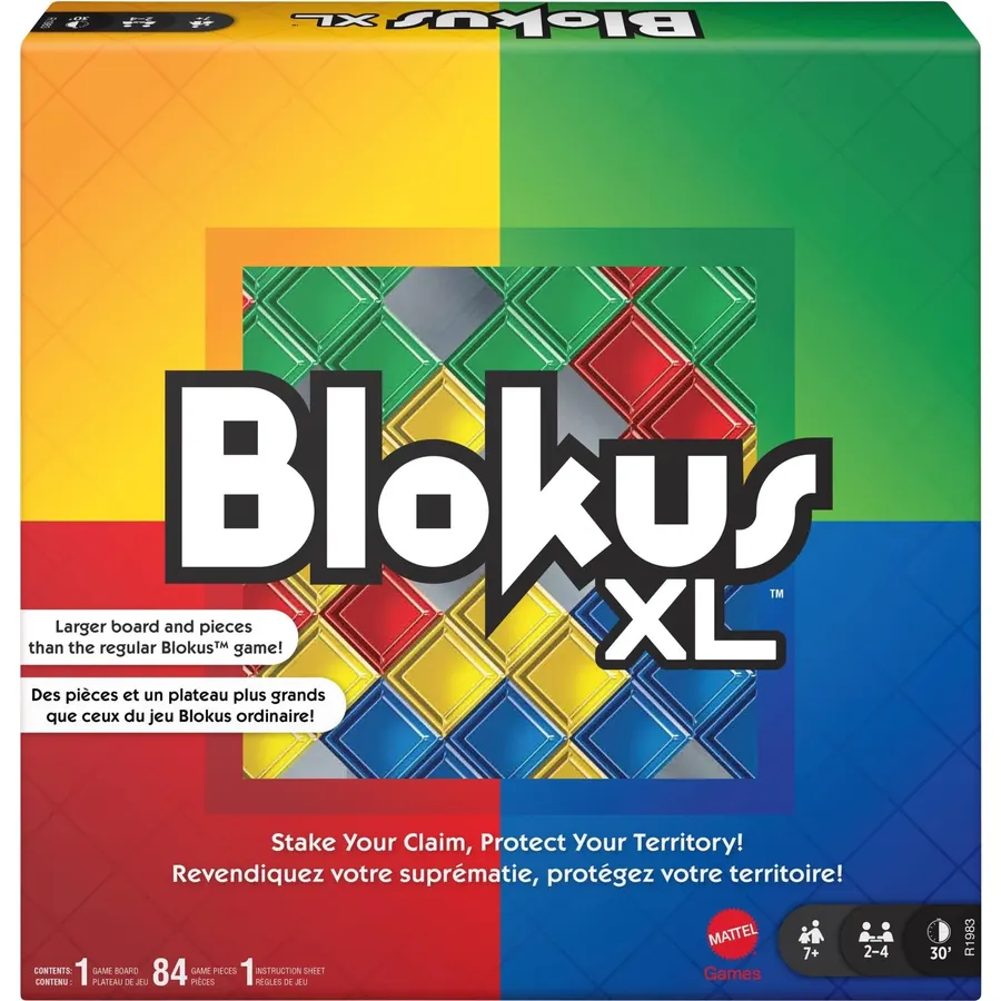 Mattel Games Blokus XL Board Game for Ages 7+, 2-4 Players