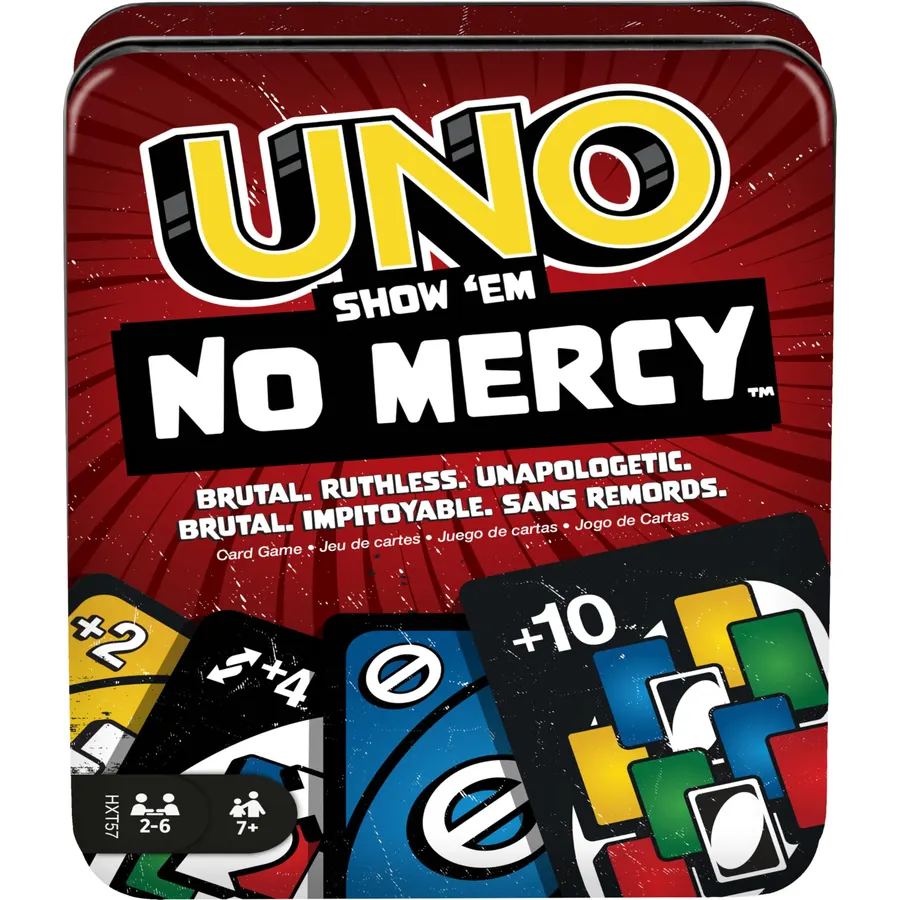 Mattel Games UNO Minecraft Card Game with Storage Tin,Ages 7+