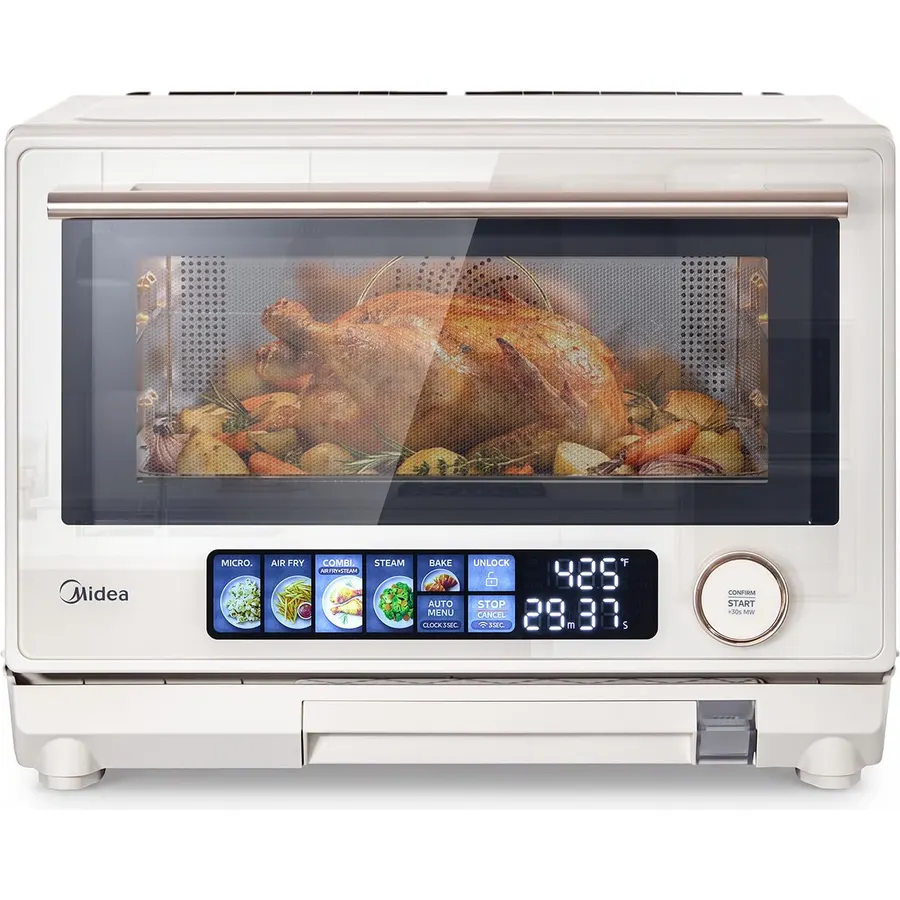 Midea 4-in-1 Micro Steam Oven, App Control, 0.9 Cu.Ft for RV/Small Kitchen