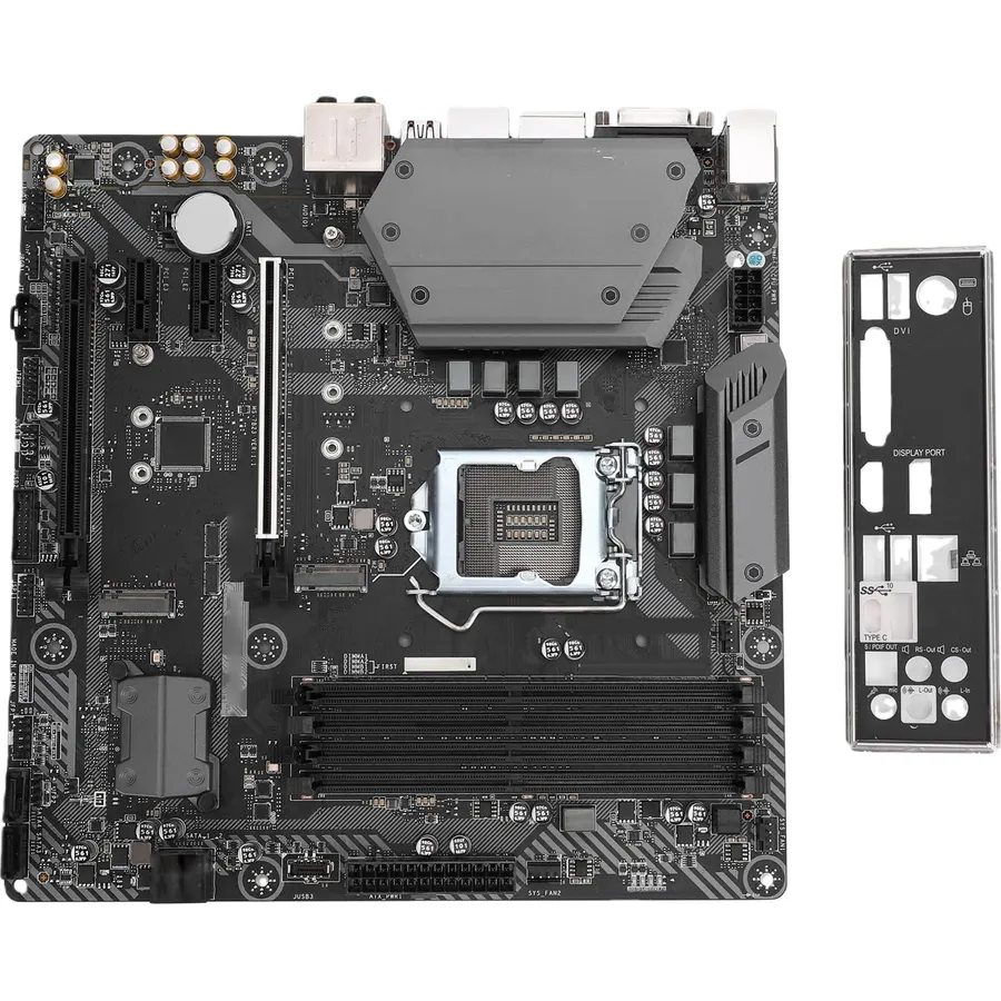 Mingzhe B360M Desktop Mainboard Motherboard LGA1151 Supports 8th 9th Gen Core i9 i7 i5 i3 DDR4 2666MHz Dual M2 Slots 4 64GB with Stable Power Delivery for DIY Builds