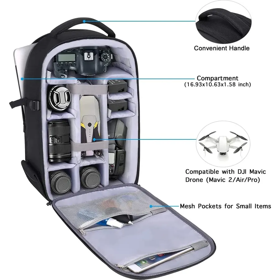 MOSISO Camera Backpack, DSLR/SLR/Mirrorless Photography Camera Bag
