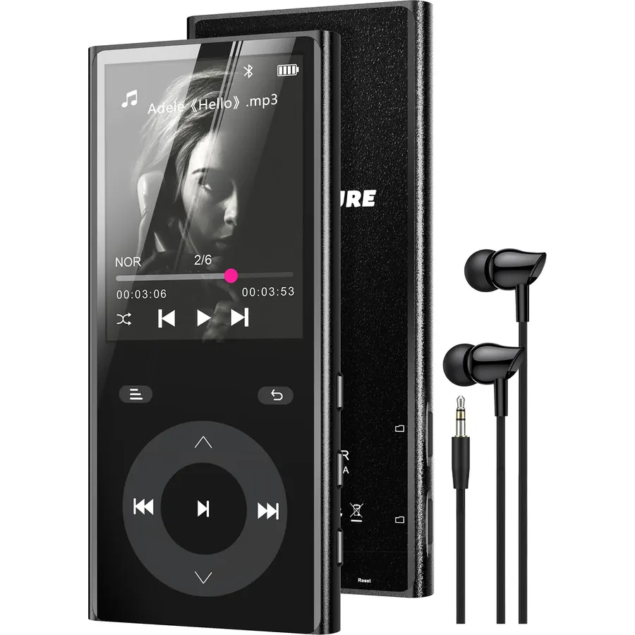 MP3 Player with Bluetooth 5.3, No Storage Music Player with 2 TF Card Slots
