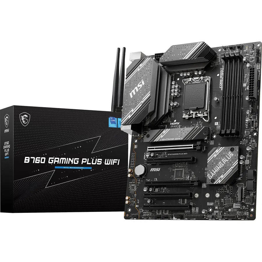 MSI B650 Gaming Plus WiFi Gaming Motherboard (AMD Ryzen 9000/8000/7000 Series Processors, AM5, DDR5, PCIe 4.0, M.2, SATA 6Gb/s, USB 3.2 Gen 2, HDMI/DP, Wi-Fi 6E, Bluetooth 5.3, 2.5Gbps LAN, ATX)