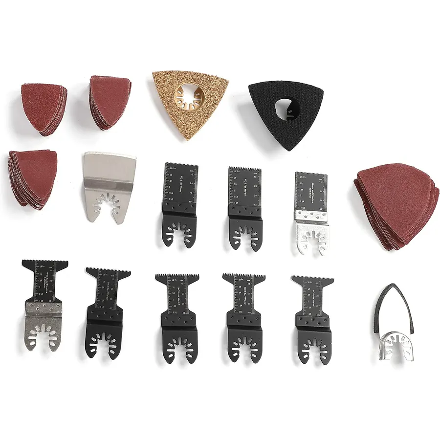 Multitool Blades Kit Durable Oscillating Saw Set for Sanding and