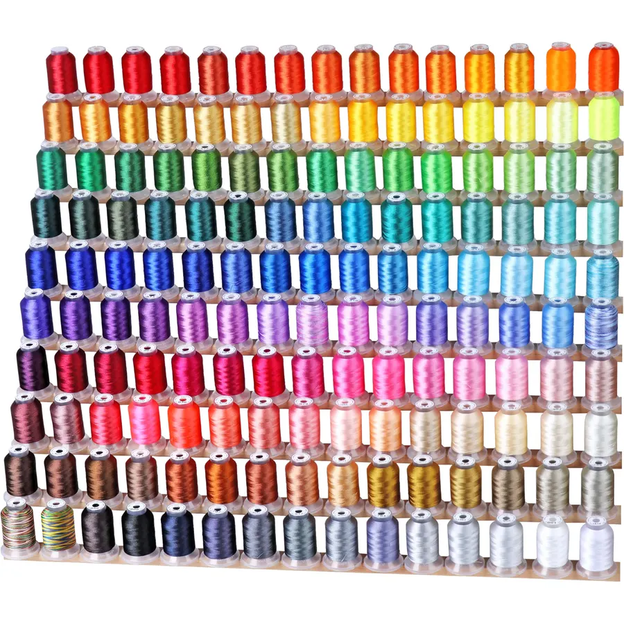 New brothread Mega Kit 150 Colors Embroidery Machine Thread 500M/550YD