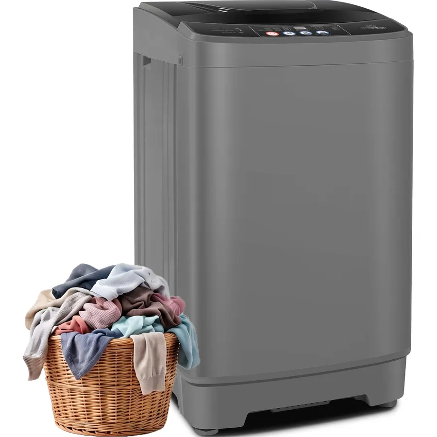 Nictemaw 25Lbs Portable Washing Machine with Drain Pump, Fully Automatic