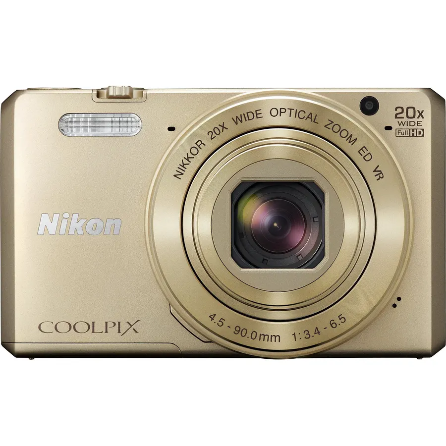 Nikon COOLPIX S7000 Digital Camera (Gold) - International Version (No Warranty)