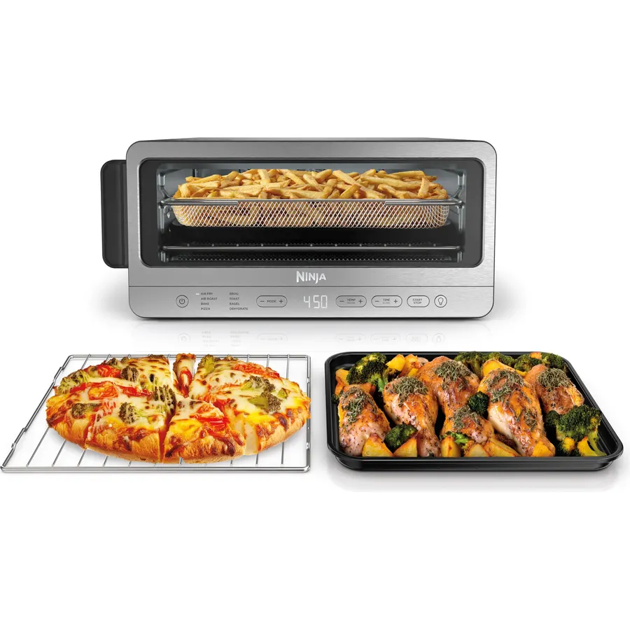 Ninja Flip Toaster Oven & Air Fryer, 8-in-1, Stainless Steel, SP151