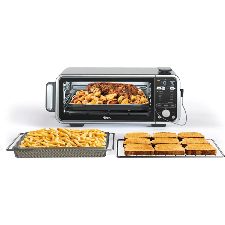 Ninja Foodi Smart Dual Heat Air Fry Oven, 13-in-1, Silver, SP351