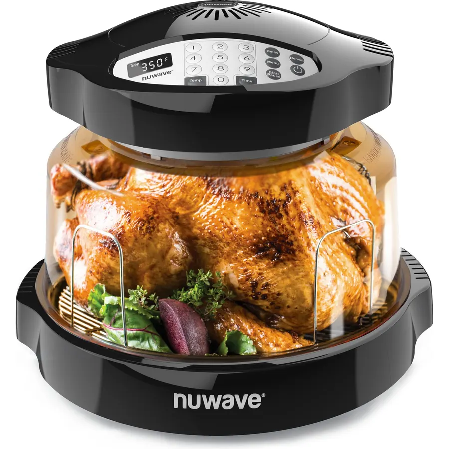 Nuwave Oven Pro Plus Air Fryer, Infra-Red Countertop, PFAS Free, Black