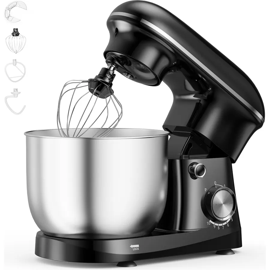OLIXIS 6.3 Qt Stand Mixer, 10-Speed Tilt-Head Electric Mixer for Baking