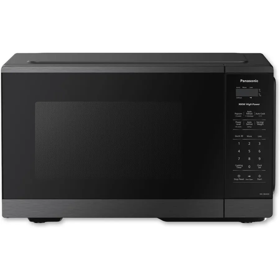 Panasonic Countertop Microwave Oven, 900W, 0.9 Cu. Ft., Sensor Cook and Reheat, 10 Power Levels, Auto Defrost, Keep Warm, Child Lock, Stainless Steel - NN-SB42QS