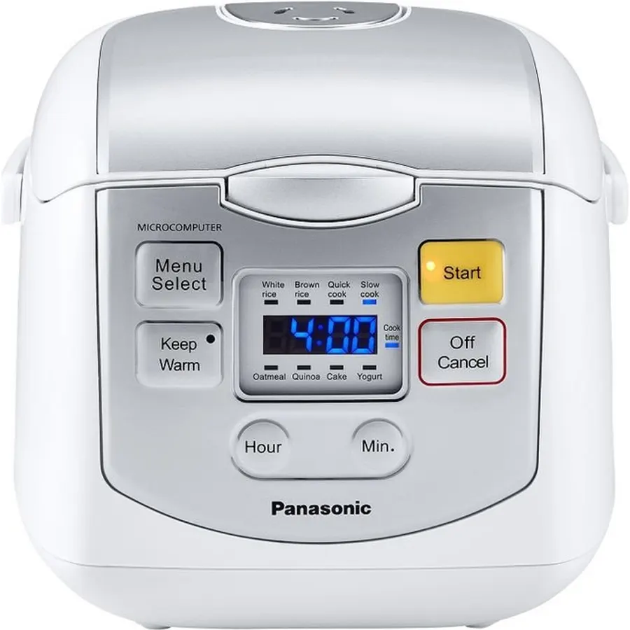 Panasonic SR-ZC075K 4-Cups (Uncooked) Rice Cooker & Multi-Cooker, White