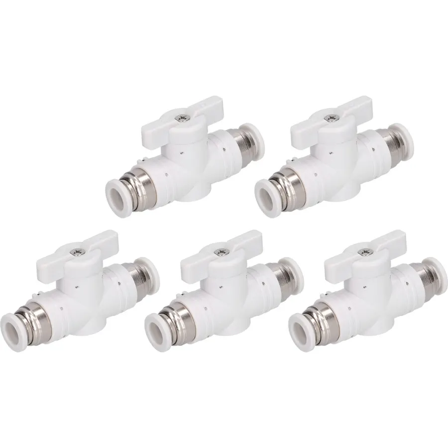 Pneumatic Valve Accessory, Durable Auto Lock Manual Air Flow Control Switch for Tools, 5pcs
