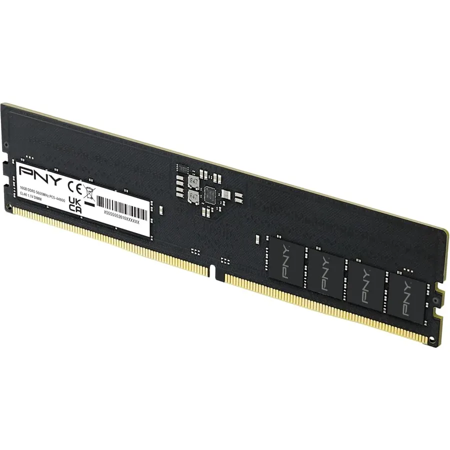 PNY DDR5 16GB (1x16GB) 5600MHz CL46 Performance Desktop Memory