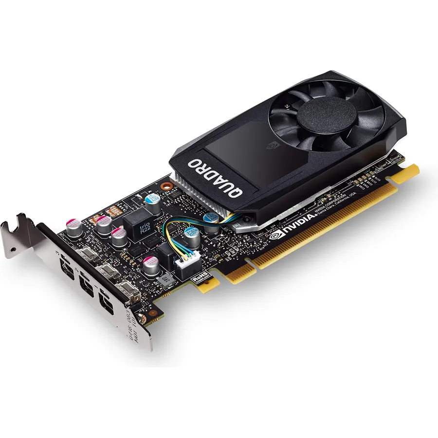 PNY NVIDIA Quadro P400 Professional Graphics Card - (VCQP400-PB), PC Compatible, 3X Mini DisplayPort 1.4