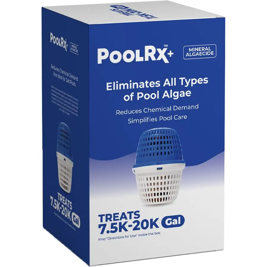 PoolRx Pool Unit #101001 6 Month Algaecide Blue Treats 7.5k-20k gallons, Single
