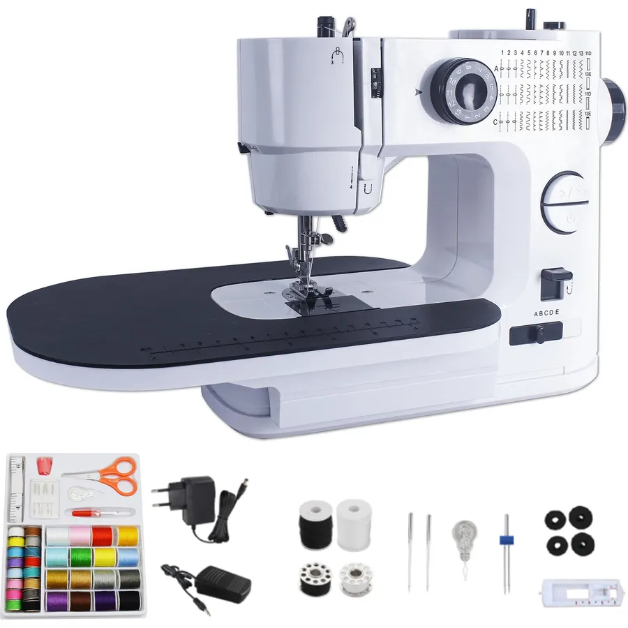 Portable Sewing Machine for Beginners with Full Metal Core,Professional