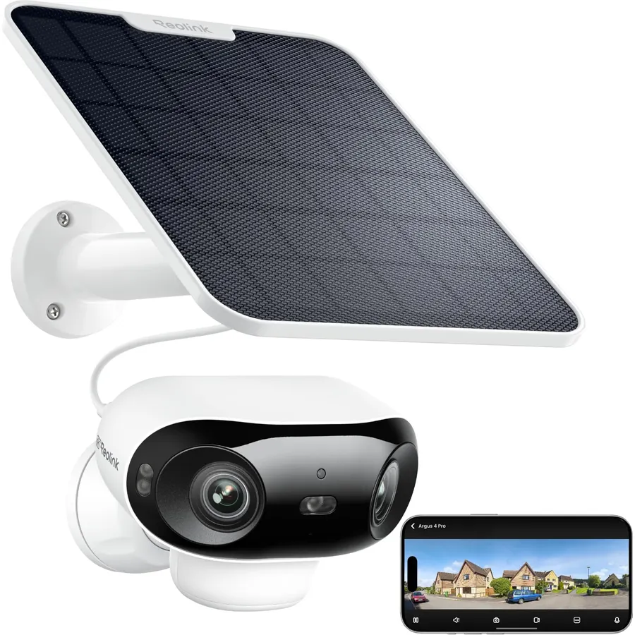 REOLINK 4K 180° Dual-Lens 8MP Solar Camera Outdoor Wireless Argus 4 Pro