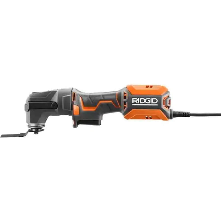 RIDGID 4 Amp Corded Oscillating Multi-Tool Tool-Free Accessory Change