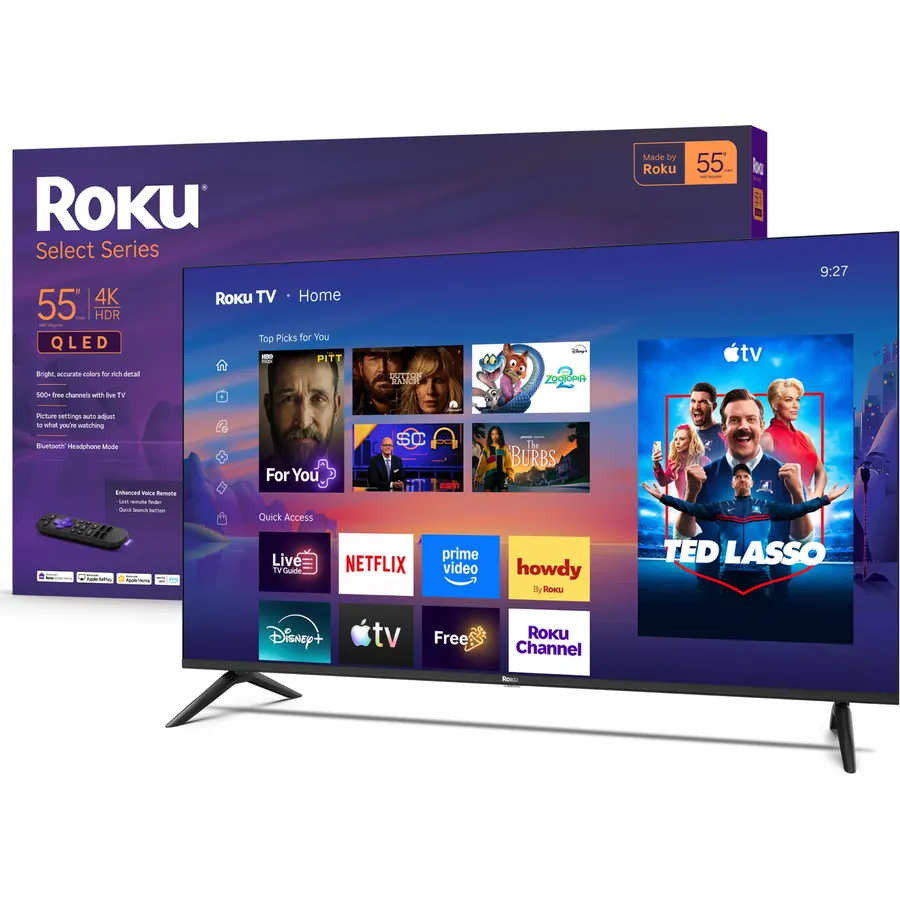 Roku 50-Inch Select Series Smart TV 2026-4K QLED TV - Roku TV