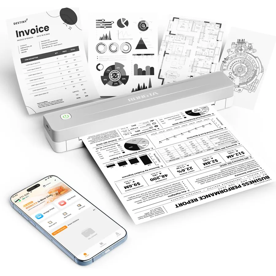 Rongta Bluetooth Thermal Portable Printer for Travel