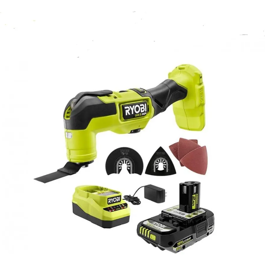 RYOBI ONE+ HP 18V Brushless Cordless Multi-Tool Kit with 2.0 Ah HIGH PERFORMANCE Battery and Charger