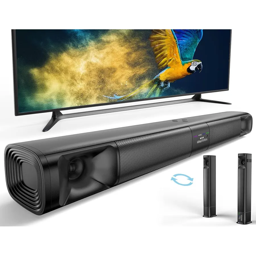 Saiyin Sound Bar for Smart TV, 31 Inches, Detachable Soundbar