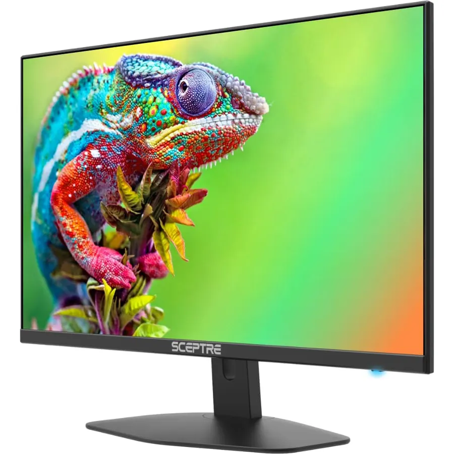 Sceptre 24 Inch Ultra Thin Ultra Slim 1080P 75Hz LED Monitor HDMI VGA, Metal Black (E248W-1920R)