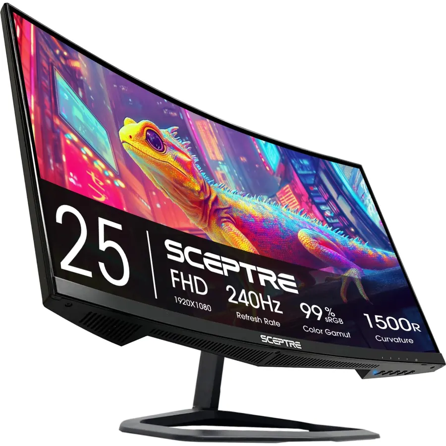 New! Sceptre 27-inch IPS Gaming Monitor up to 240Hz DisplayPort HDMI Build-in Speakers, Machine Black 2027 (E275B-FP240 Series)