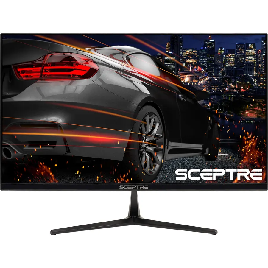 Sceptre E255B-1658A 25" FHD 1080p 165Hz 144Hz 1ms AMD FreeSync gaming LED Monitor 2x HDMI 2.0 1x DisplayPort RTS FPS Build-in Speakers, Machine Black, Metallic Black