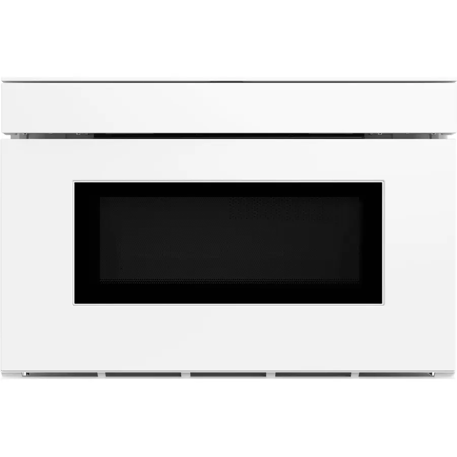 SHARP SMD2479MW Smart Microwave Drawer Oven with Easy Wave Open, 24-inch, 1.2 Cubic Feet, 950 Watt, Concealed Glass Touch Control Panel, Compatible with Alexa Certified, White