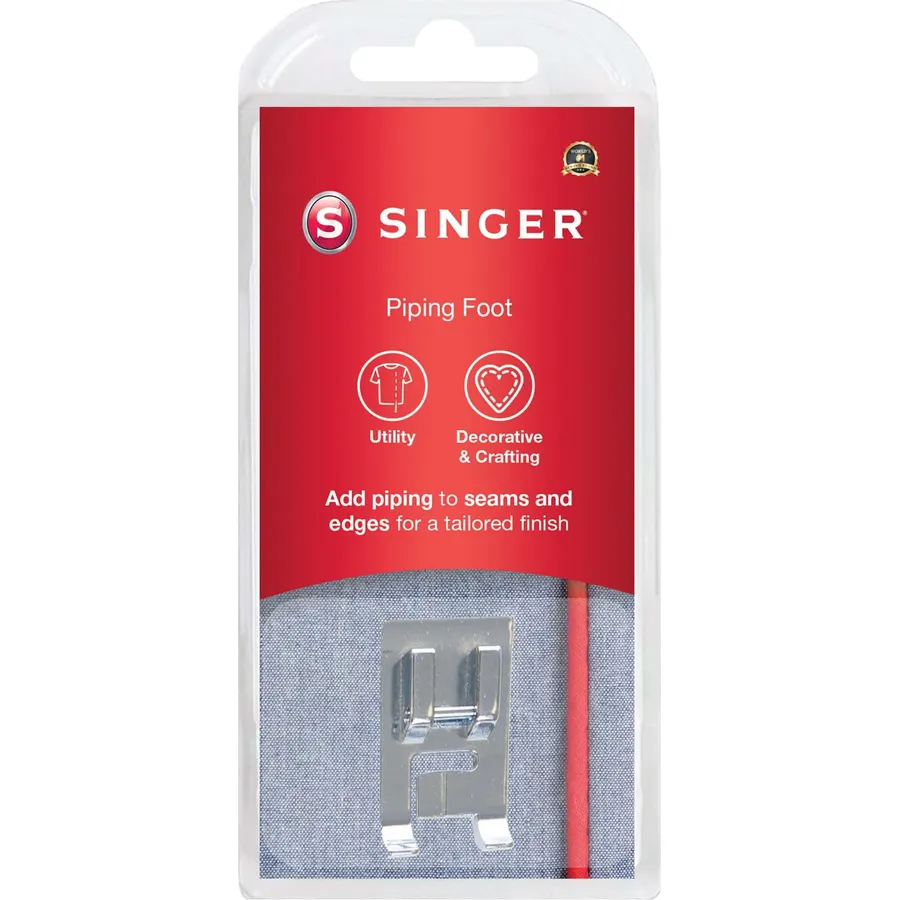 SINGER® Piping Presser Foot, Compatible with SINGER Sewing Machines