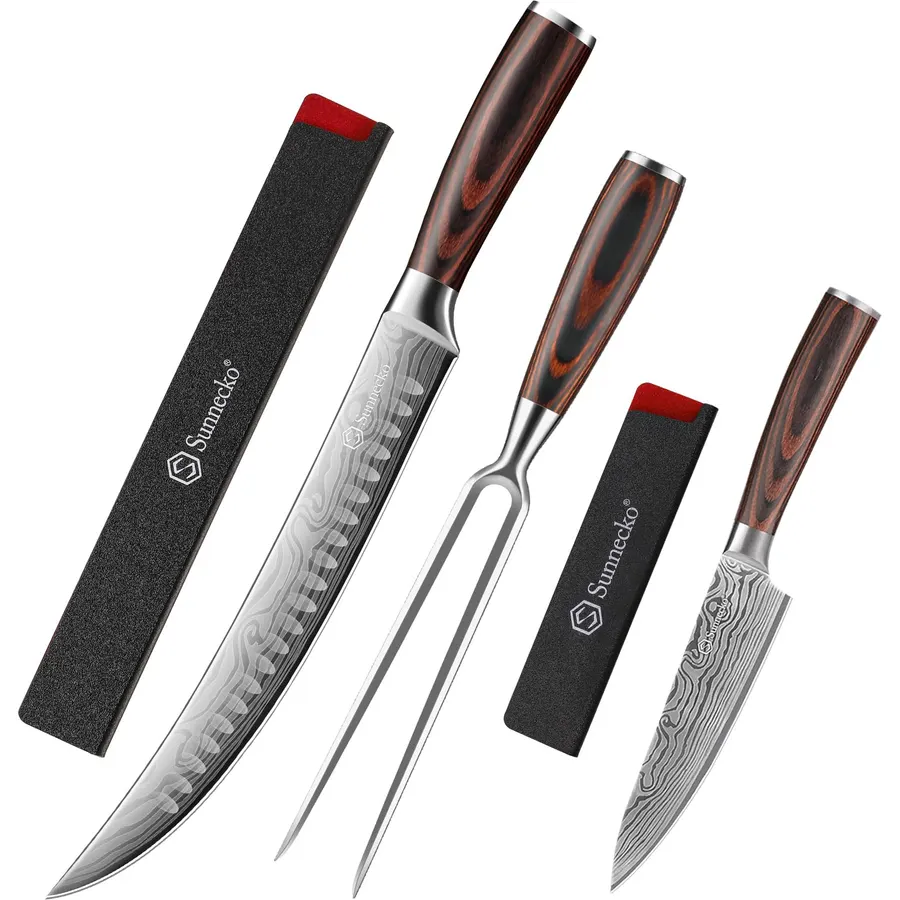 Slicing Knife Set with fork