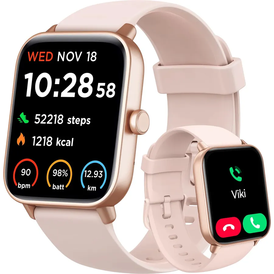 Smart Watch for Women Android & iPhone, Alexa Built-in, IP68 Waterproof Activity Fitness Tracker with Bluetooth Call (Answer/Make), 1.8" Smartwatch with Heart Rate/SpO2/Sleep Monitor, 100+ Sports Mode