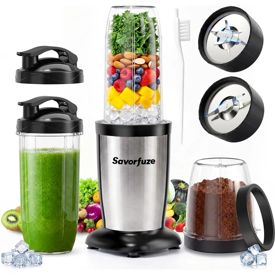 Blender for Smoothies,300W Personal Blender and Grinder Combo for Kitchen with a 54oz Portable Smoothie Cups,Shakes,Juices,Frozen Drinks and a 12oz Coffee Cup with Seal Cover (Pink)