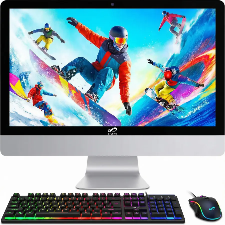 STGSivir All in One Computer PC,22" FHD Display,Core i5,16G RAM,512G SSD
