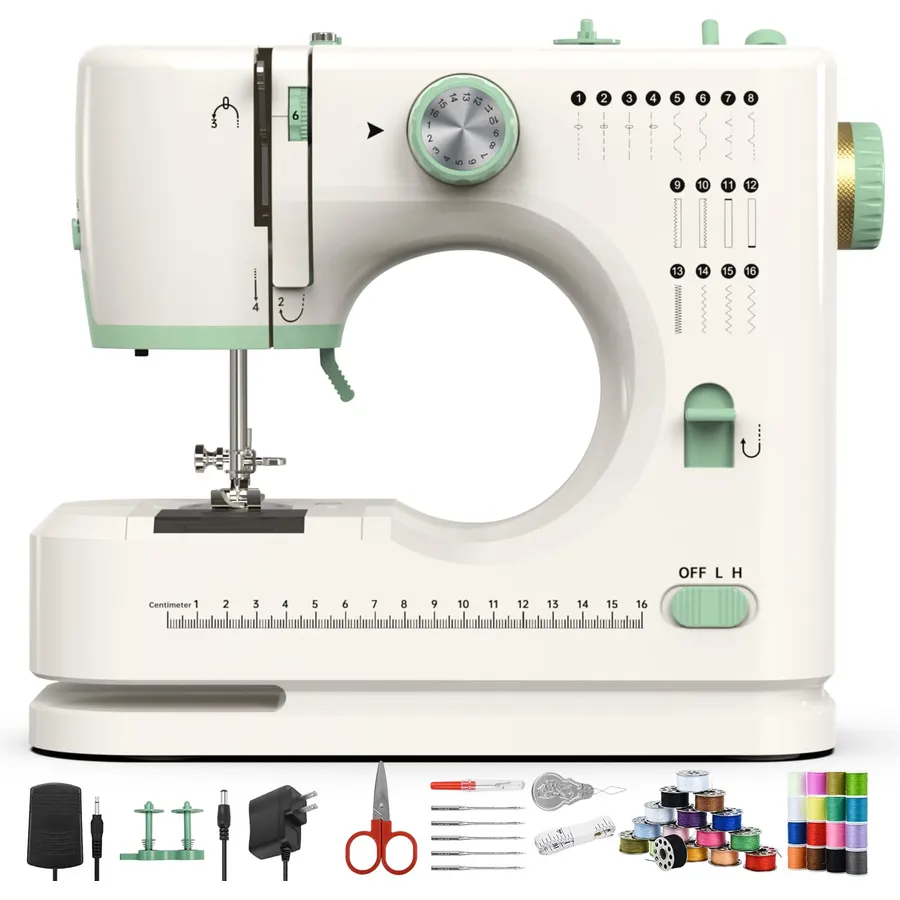 StitchMaster Pro:Ballet on twin needles. Sewing machine,sewing machine for beginners, Double needle and double thread, 16 kinds of stitches. Sewing machine for Household, sewing machine for adults.