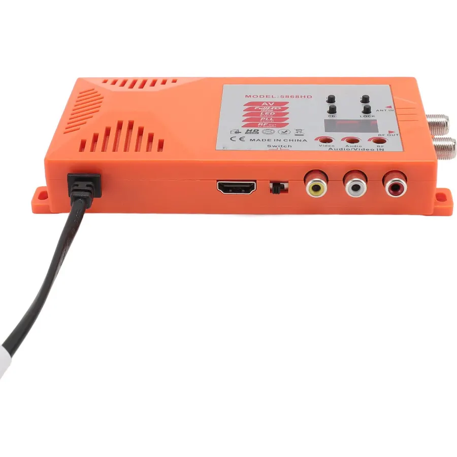 SUNGOOYUE HD Multimedia Interface to RF Modulator, HD 1080P Coaxial RF Modulator with Antenna Port Channel, for Old TVs Fire Stick (US Plug)