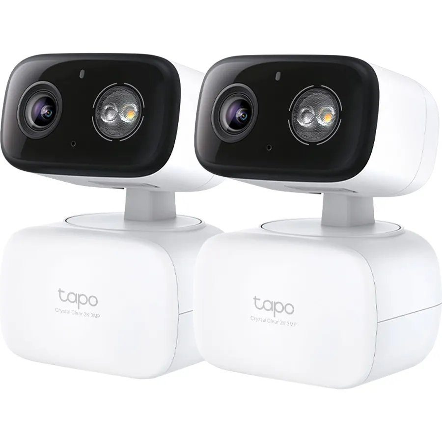 Tapo 2K Indoor/Outdoor Pan/Tilt Wired Security Camera, C216(2-Pack)