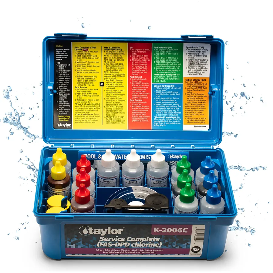 Taylor Service Complete Pool Water Test Kit K-2006C