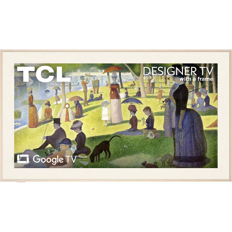 TCL 65-Inch Designer Series Picture Frame Google Smart Art TV QLED 4K, 65A300L