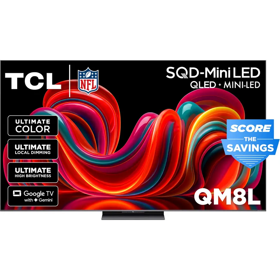 TCL 98 Inch Class QM7L Series | SQD-Mini-LED QLED Smart TV | 98QM7L, 2026 Model | 144Hz | Ultimate Color Ultra Brightness & Contrast | Google AI Bang & Olufsen | Voice Gaming Streaming Television