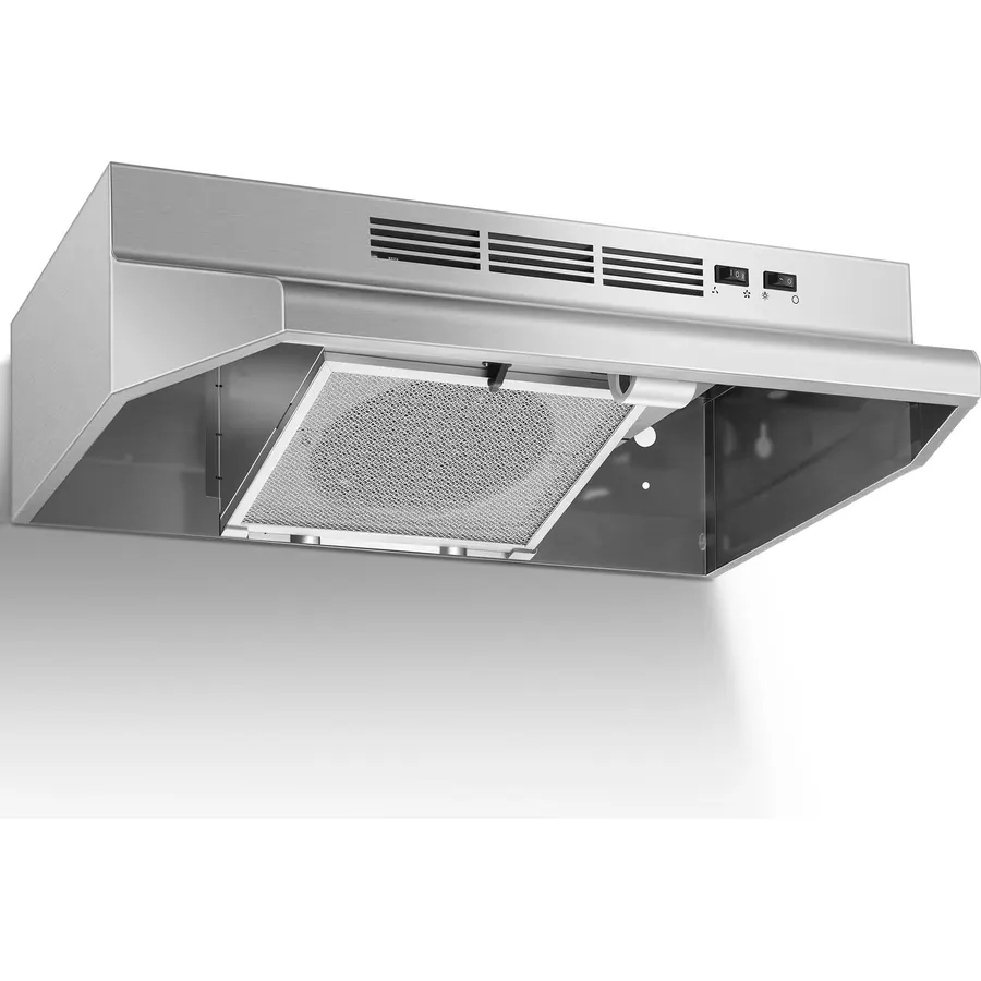CIARRA 30 Inch Under Cabinet Range Hood, 400 CFM Convertible Vent Hood